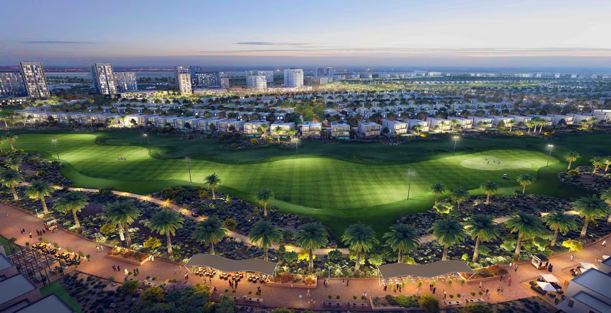 Dubai South area showcasing urban development near Al Maktoum International Airport