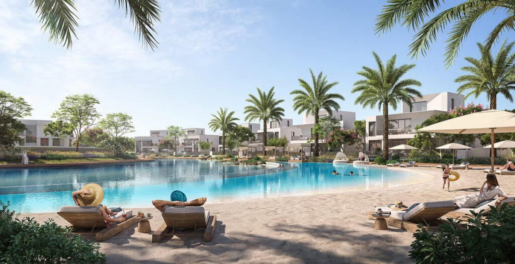 Elegant Emaar Oasis Villas with contemporary architecture and green surroundings