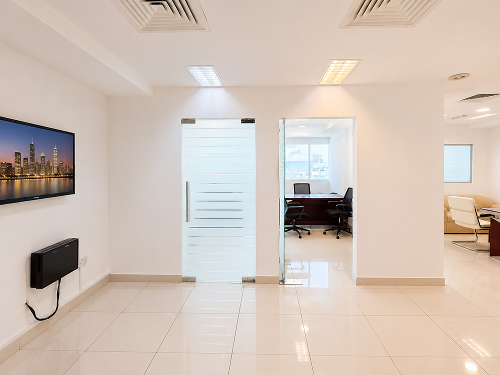 Discover a semi-furnished office space for rent in Yes Business Tower, Al Barsha 1