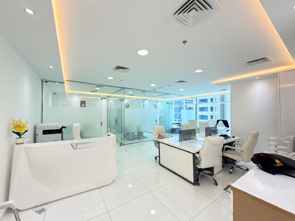 Furnished office space for rent in Park Lane Tower, Business Bay