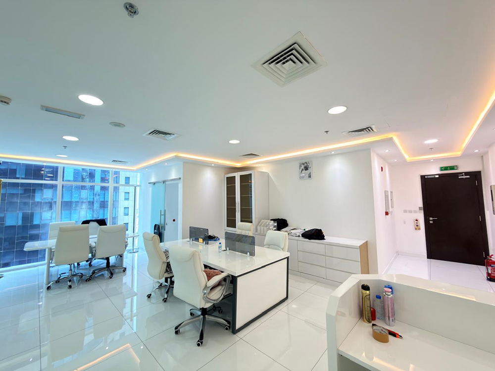 Furnished office space for rent in Park Lane Tower, Business Bay