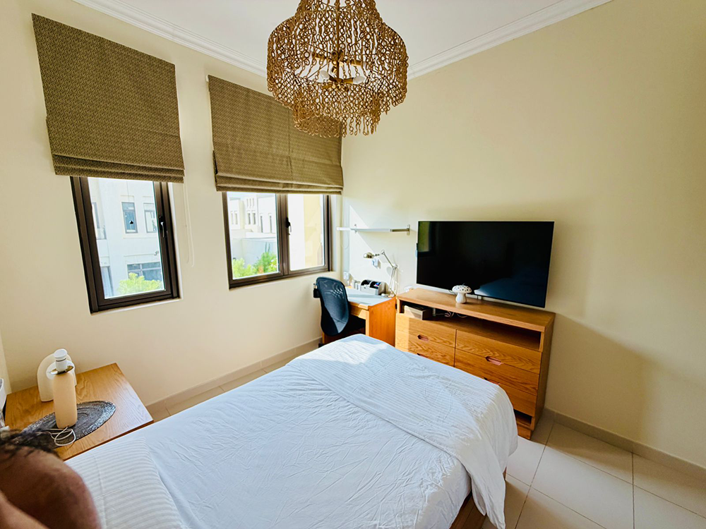 Bright furnished bedroom