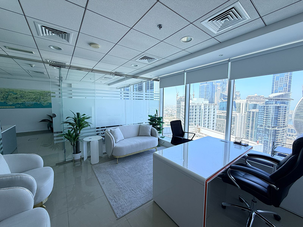 Furnished office space for rent in The Burlington, Business Bay