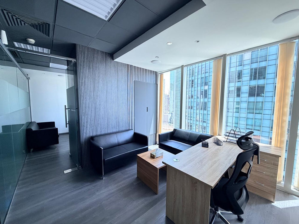 Furnished office space for rent in The Prism, Business Bay