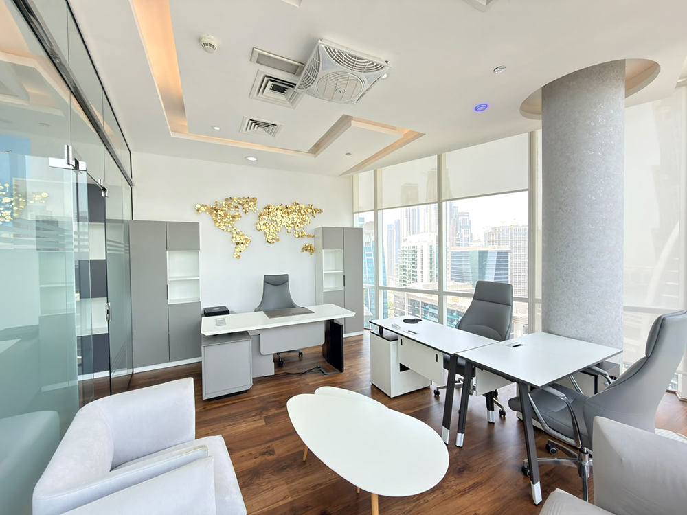 Furnished office space for rent in Park Lane Tower, Business Bay