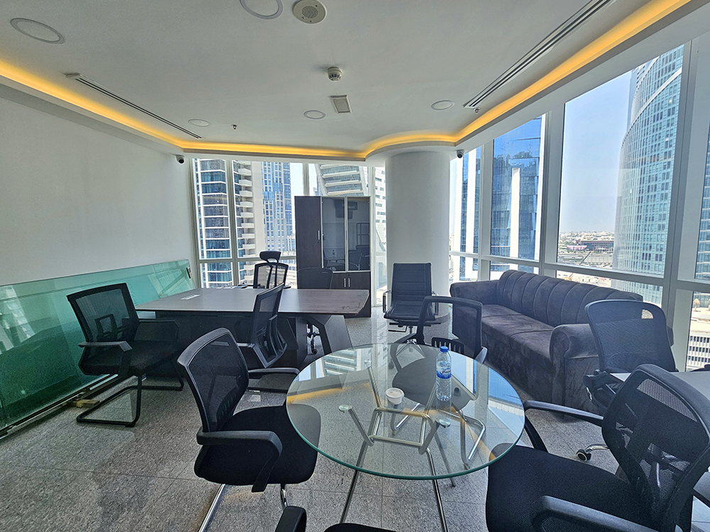 Furnished office space for rent in Park Lane Tower, Business Bay