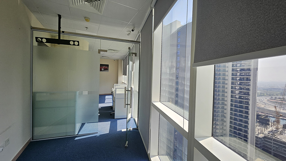 City view from office windows