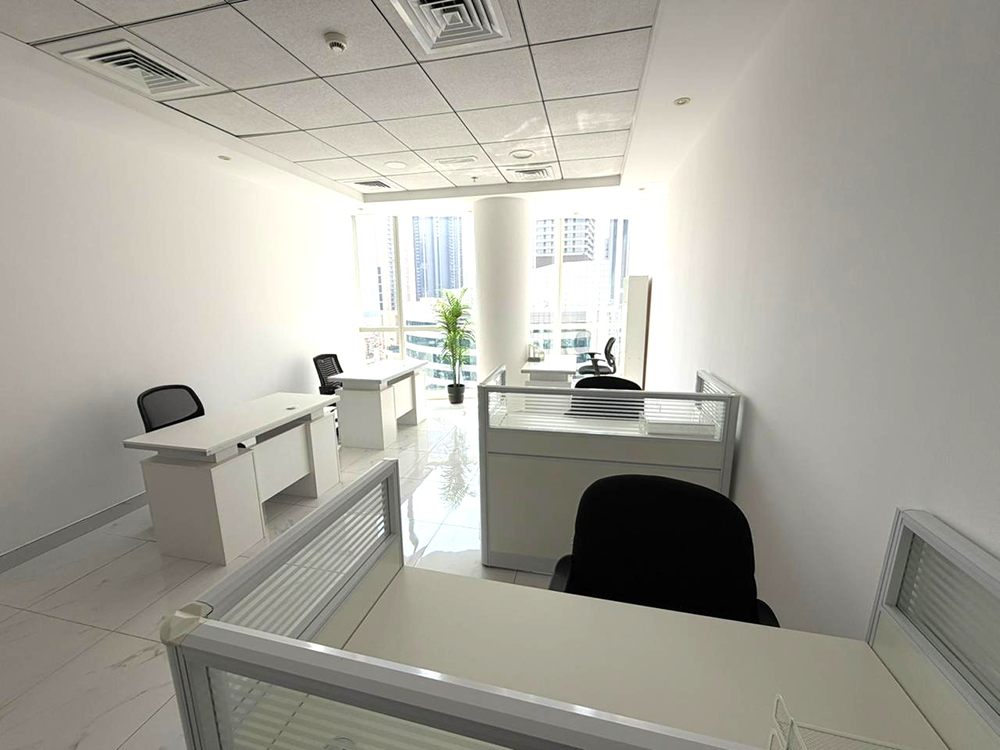 Furnished office space for rent in B2B Tower, Business Bay
