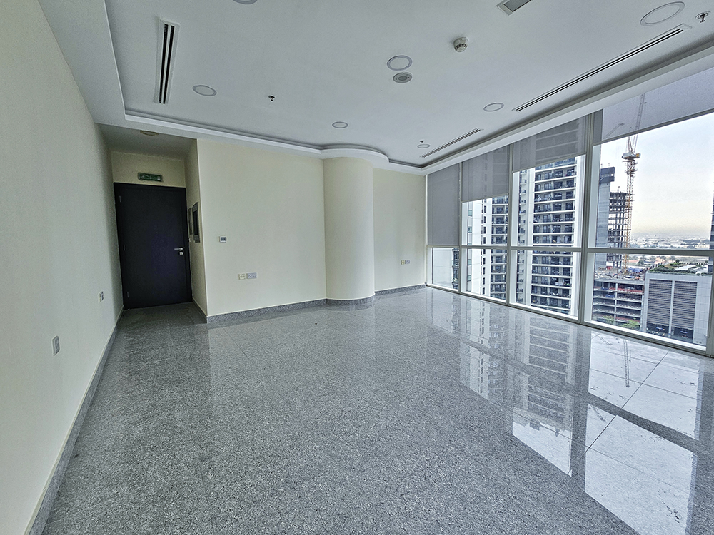 Office entrance and interior