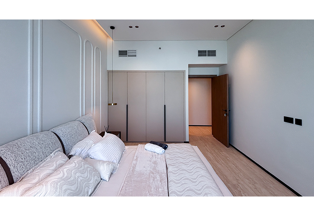 Bright apartment hallway and interior